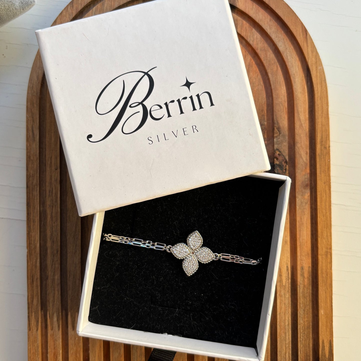 925 Ayar Gümüş Van Cleef Yonca Bileklik
