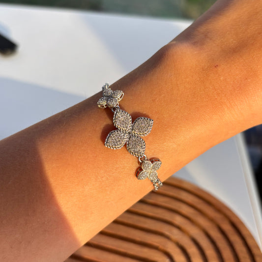 925 Ayar Gümüş Van Cleef Yonca Bileklik