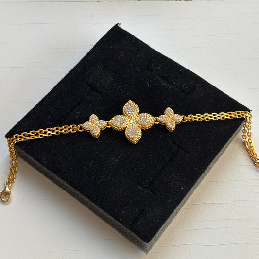 925 Ayar Gümüş Van Cleef Yonca Bileklik