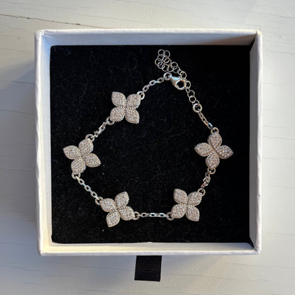 925 Ayar Gümüş Van Cleef Yonca Bileklik