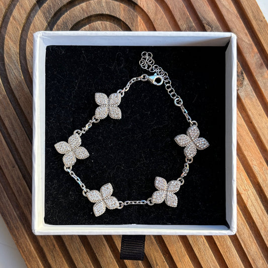925 Ayar Gümüş Van Cleef Yonca Bileklik