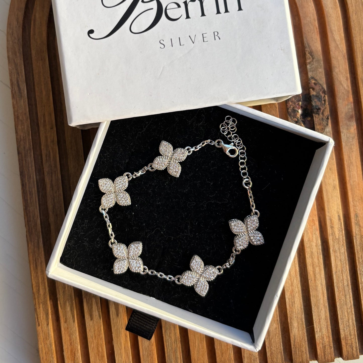 925 Ayar Gümüş Van Cleef Yonca Bileklik