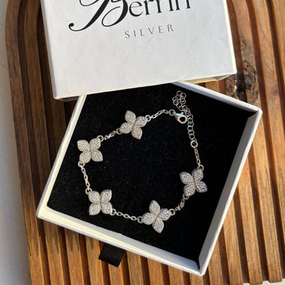 925 Ayar Gümüş Van Cleef Yonca Bileklik