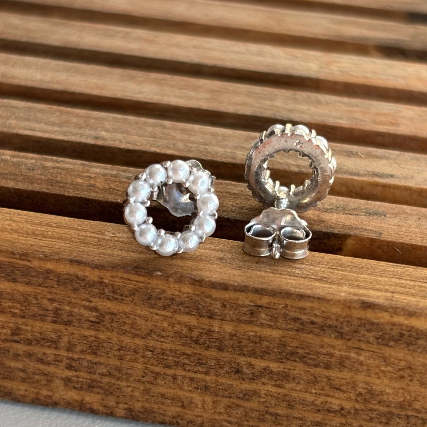 925 Ayar Gümüş İncili Küpe
