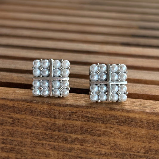 925 Ayar Gümüş İncili Küpe