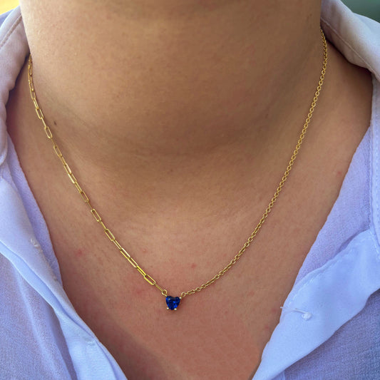 925 Ayar Gümüş Altın Kaplama Zirkon Taşlı Ataç Model Choker Kolye