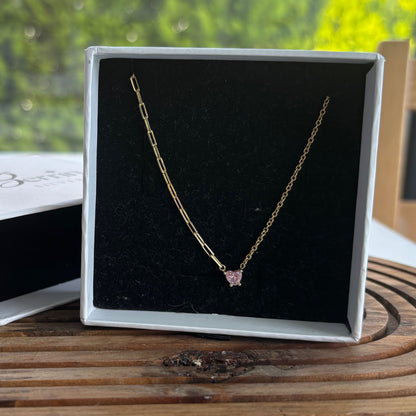 925 Ayar Gümüş Altın Kaplama Zirkon Taşlı Ataç Model Choker Kolye